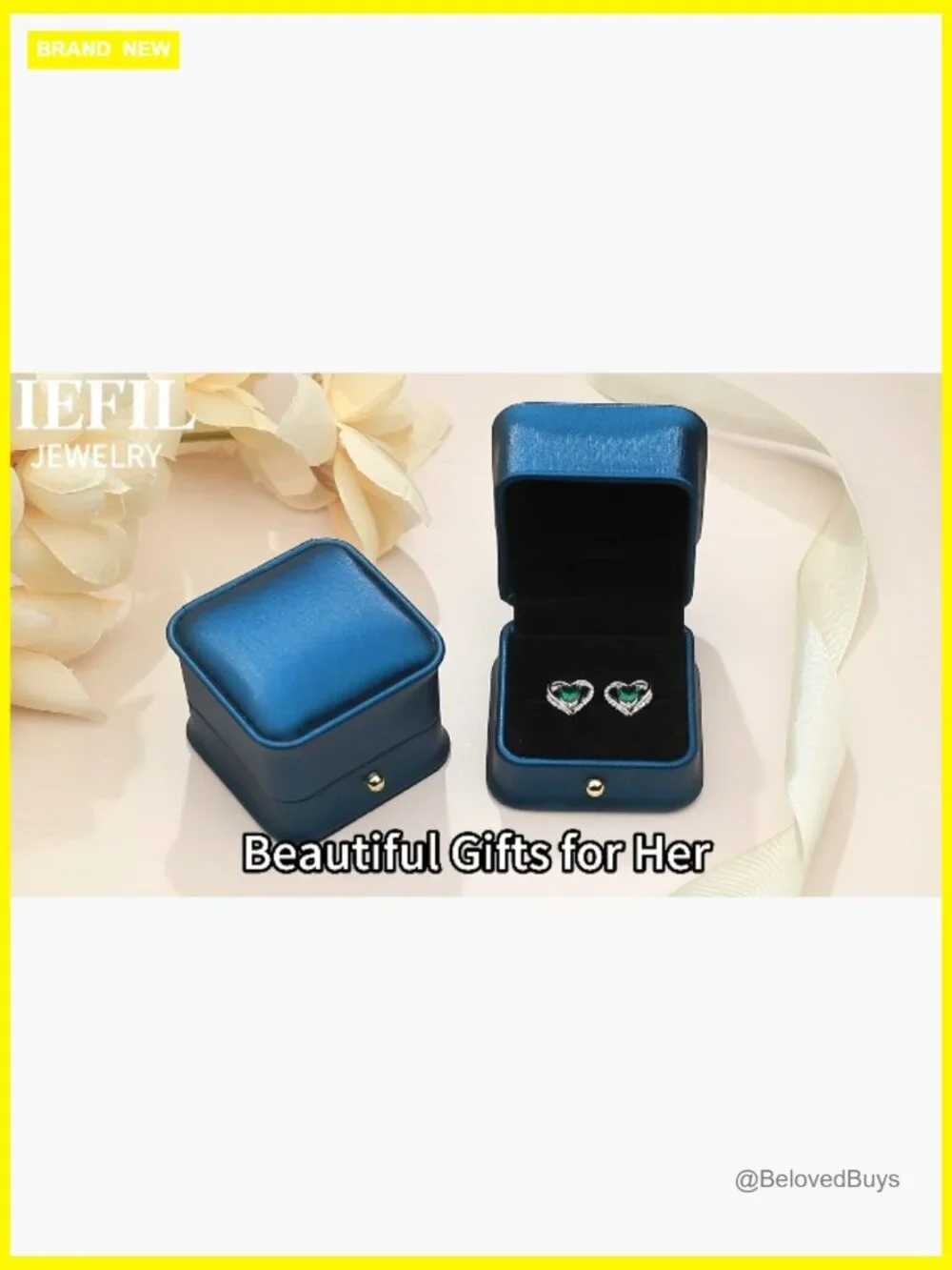 Sterling Silver Heart Stud Earrings with Created Alexandrite Gem